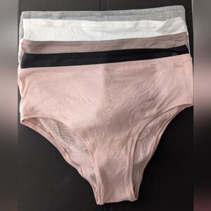 Victoria's Secret Panty Collection in Pink, Black, White, and Gray